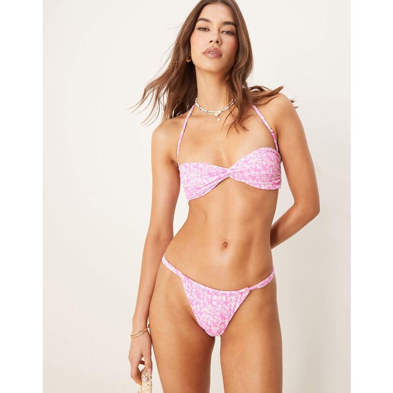 Bright Swimwear Bright Swim nia peppermint ruched bikini bottom in 105785873