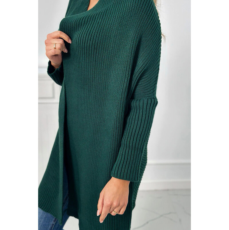 Fashionweek Dlouhý elegantní cardigan,pletený kabát K2019-13