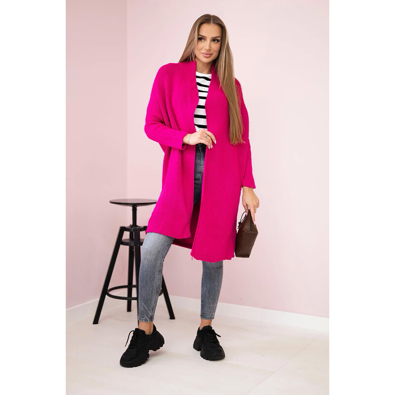 Fashionweek Dlouhý elegantní cardigan,pletený kabát K2019-13