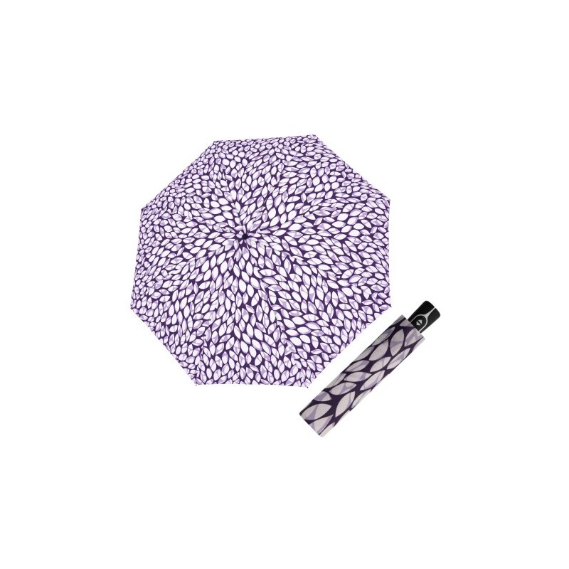 Doppler Fiber Magic Leaves indigo – dámský plně automatický deštník 103689933
