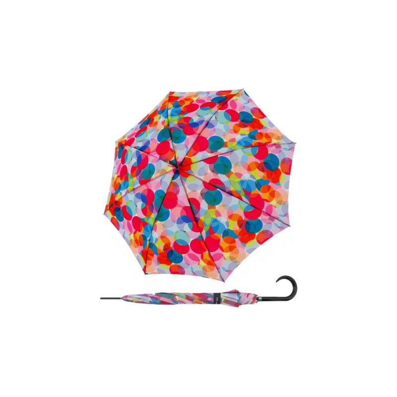 Doppler Modern Art Long AC Bubblegum - holový vystřelovací deštník 103689944