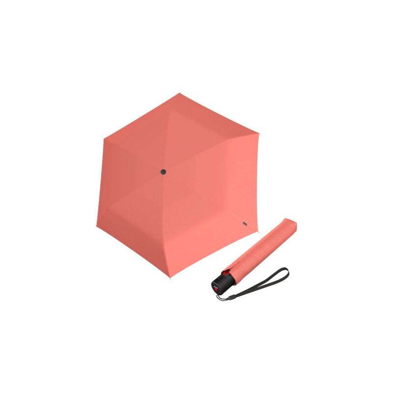 Knirps Knirps U.200 Duomatic salmon - elegantní dámský plně