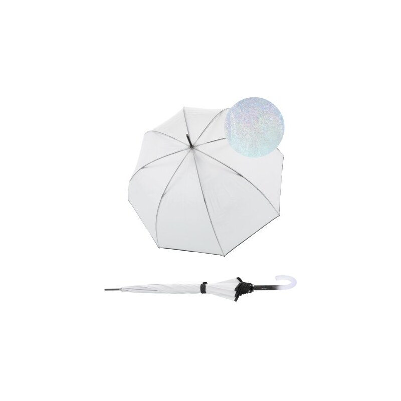 Knirps Knirps C.760 Stick Transparent Stardust Black - průhledný 105098998