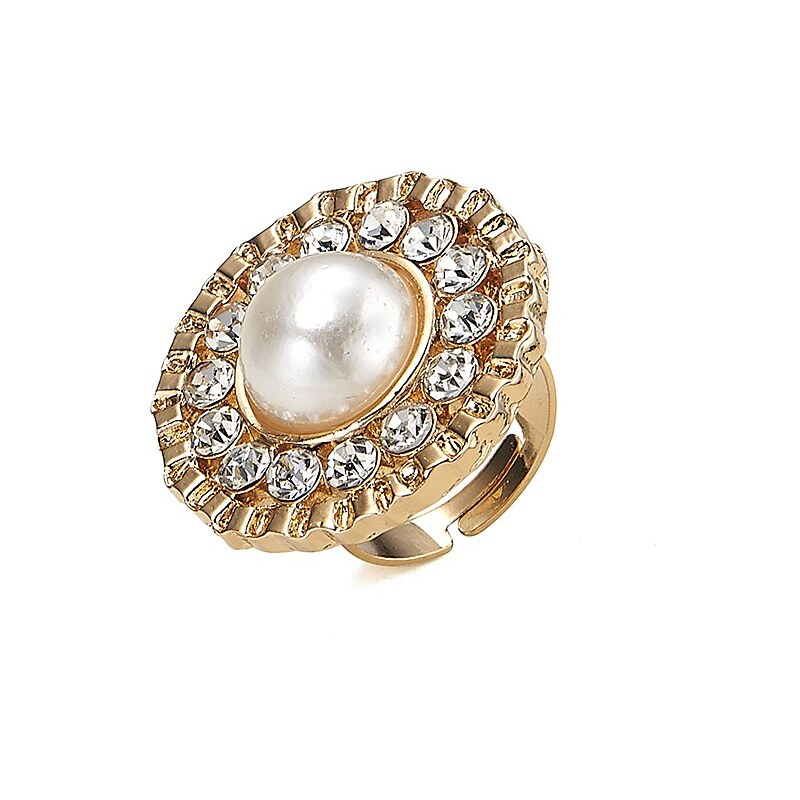 Luxusní prsten s kamínky, INTRIGUE zlatá Není skladem