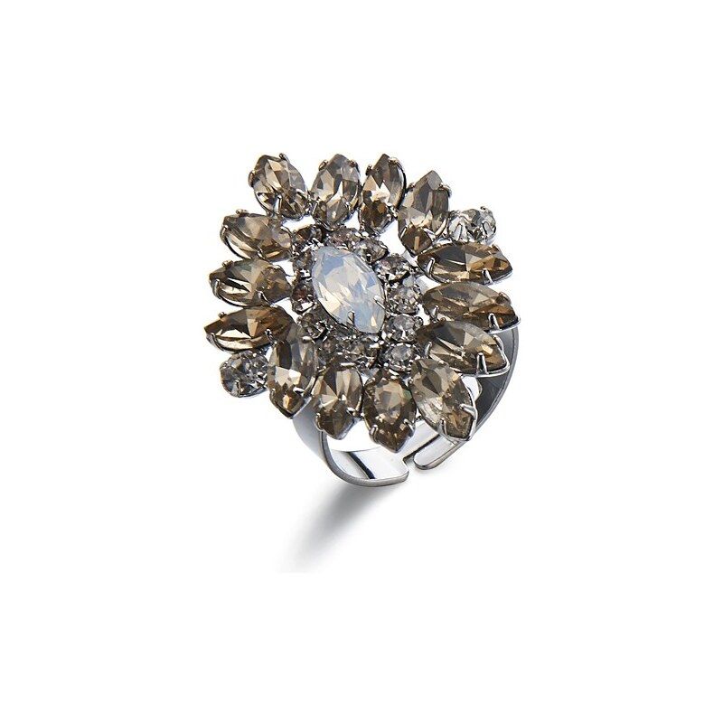 Luxusní třpytivý prsten, INTRIGUE stříbrná Není skladem
