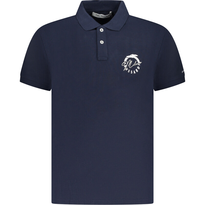 Modré pánské polo triko Trussardi