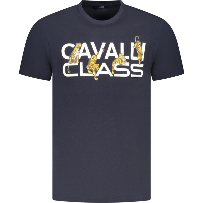 CAVALLI CLASS pánské triko s krátkým rukávem modré