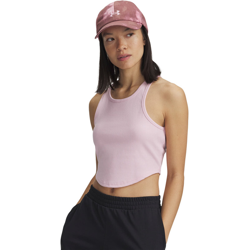 Tílko Under Armour Rival Rib Tank Prime Pink/ White L 105805588
