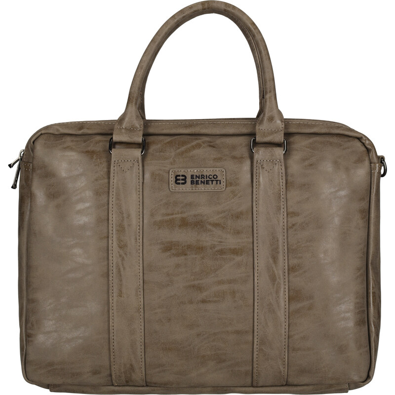 Enrico Benetti Rotterdam 15 Notebook Bag Medium Taupe