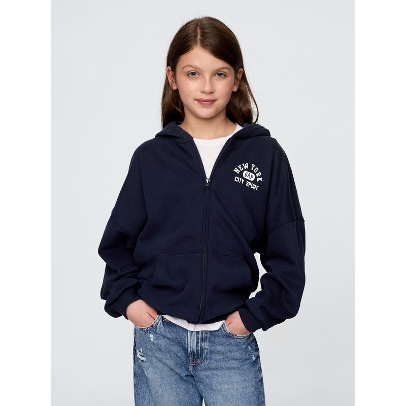 GAP Dívčí Dětská oversize mikina Americana 745909-00