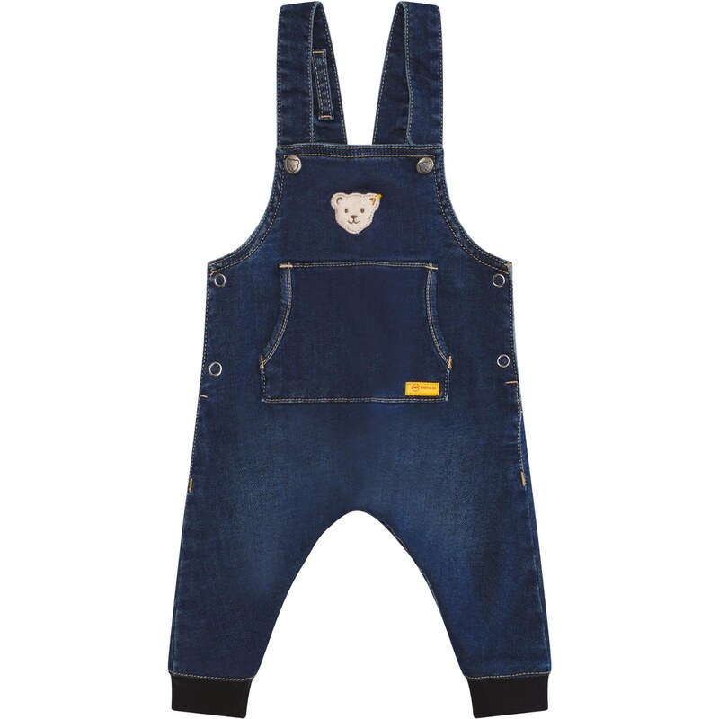 Steiff Collection Laclové kalhoty režná / indigo / cappuccino