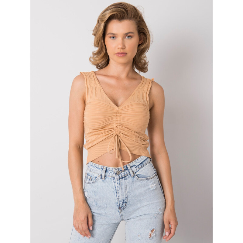 CALBEN Top-CA-TP-1458.42P-camelowy 105817402