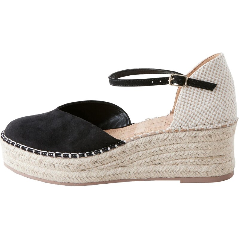 Next Espadrilky světle šedá / černá