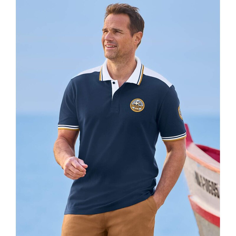 Polokošile Sport Club z bavlněného piké Atlas For Men Modrá