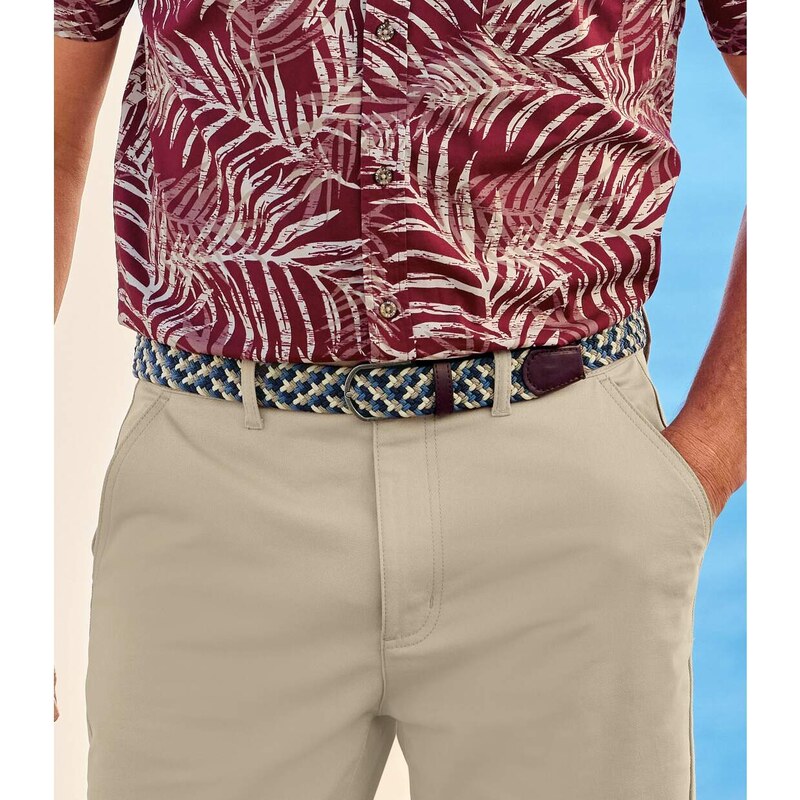 Pružný splétaný opasek Atlas For Men Hnědá