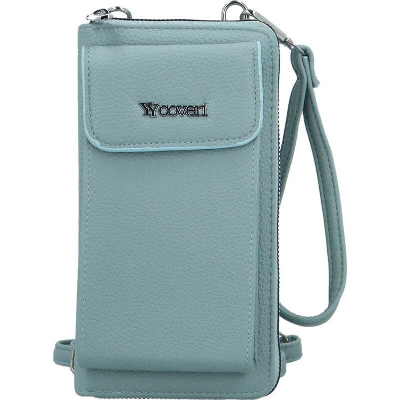 Stylová dámská crossbody peněženka Coveri Berllys, světle modrá