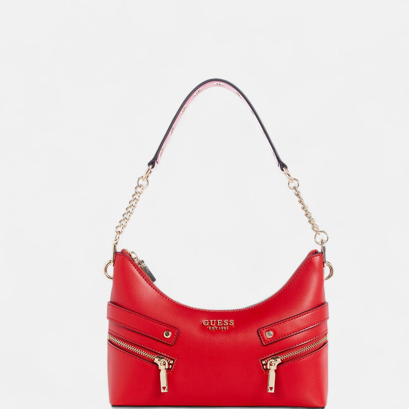 Červená kabelka Guess Trissa přes rameno 56199 114631861
