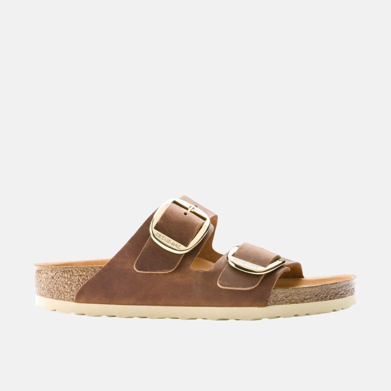 Hnědé Regular Pantofle Birkenstock Arizona Big Buckle Oiled