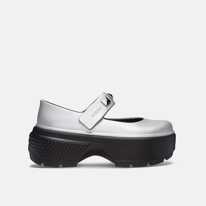 Crocs Stomp Metallic Mary Jane Silver 105826322
