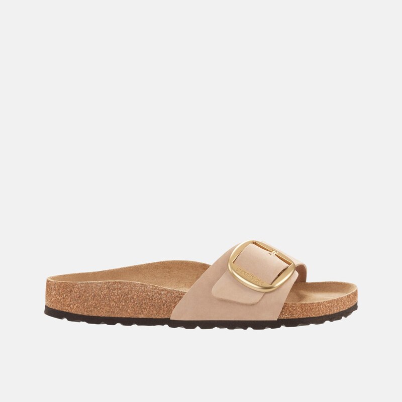 Birkenstock Béžové Regular Pantofle Madrid Big Buckle Natural