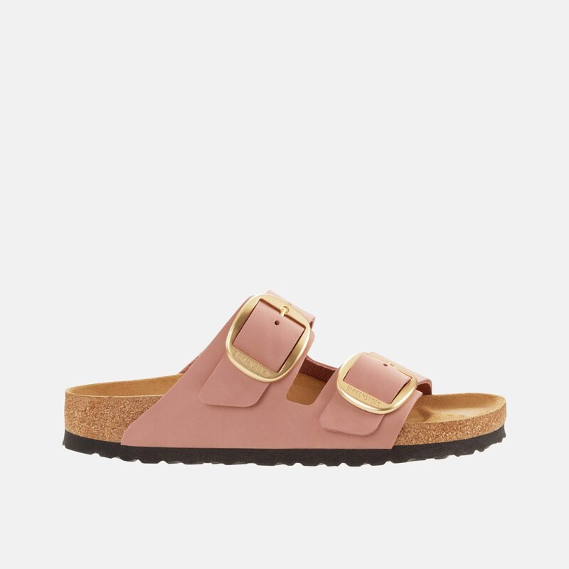Birkenstock Růžové Regular Pantofle Arizona Big Buckle Nubuk