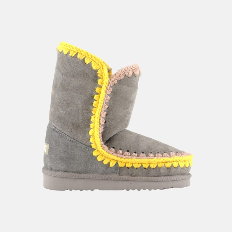Dámské šedé válenky Mou Eskimo two-colorways stitching