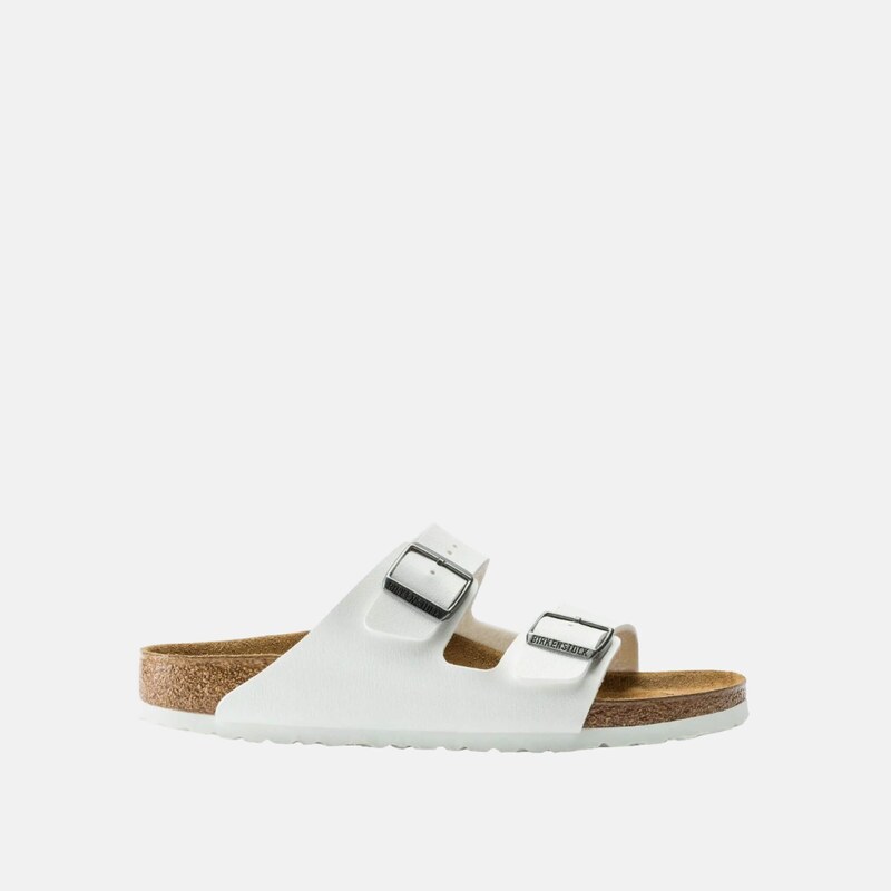Bílé Regular Pantofle Birkenstock Arizona Birko-Flor 115248004