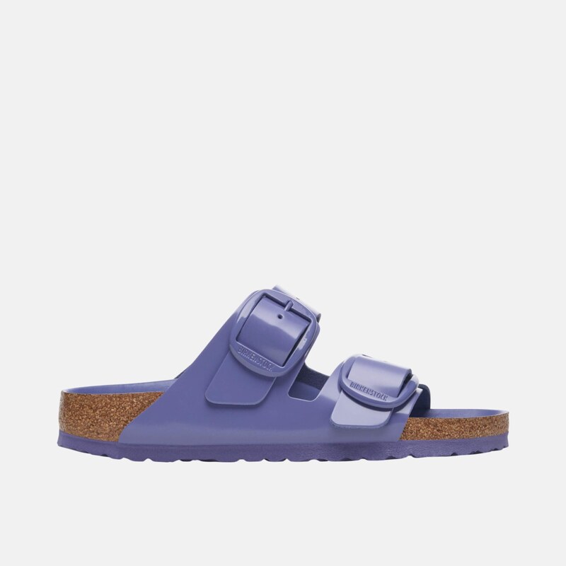 Birkenstock Fialové Regular Pantofle Arizona Big Buckle Natural