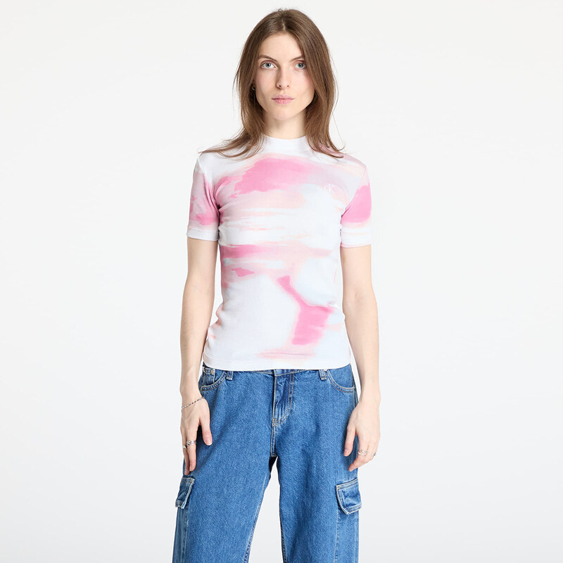 Tričko Calvin Klein Jeans Rib Tee White L