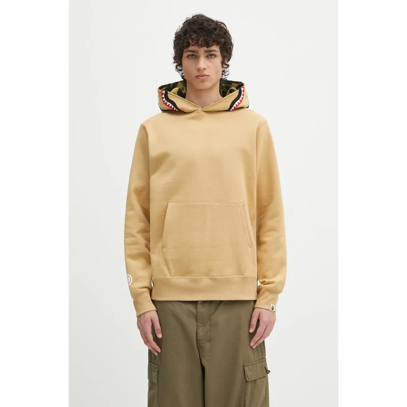 Bavlněná mikina A Bathing Ape Abc Camo Shark Pullover