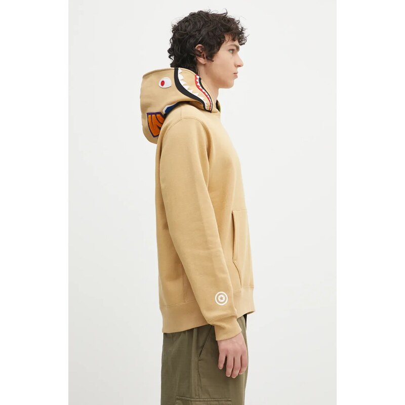 Bavlněná mikina A Bathing Ape Abc Camo Shark Pullover