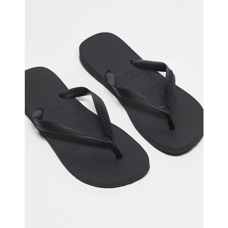 Havaianas unisex classic flip flops in black