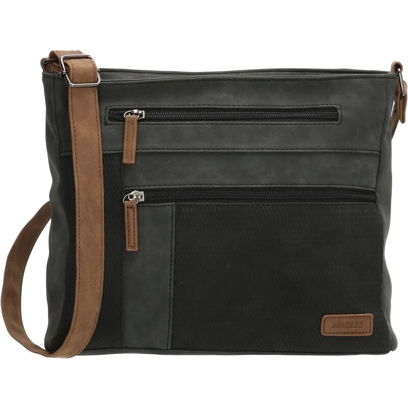 Beagles Černá dvoubarevná crossbody kabelka přes rameno Melissa