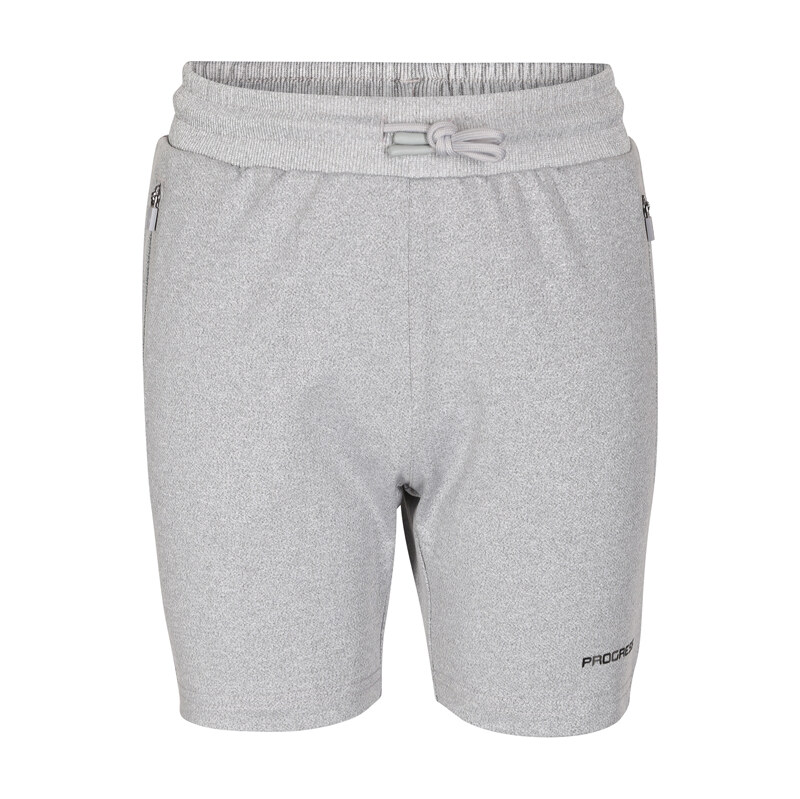 Chlapecké teplákové kraťasy PROGRESS Symbol Shorts šedý melír