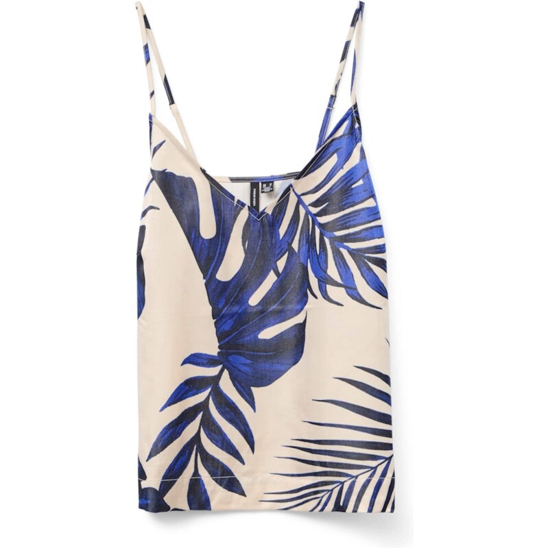 VERO MODA Top VMVINA modrá / marine modrá / barva bílé vlny 105831875