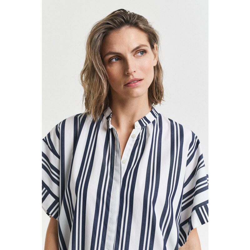 ŠATY GANT OS STRIPED CAFTAN DRESS CLASSIC BLUE