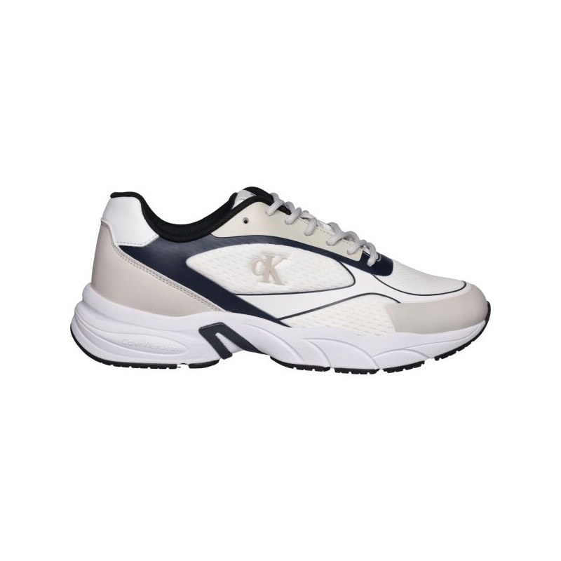 Calvin Klein RETRO TENNIS LOW KNIT MIX Pánská volnočasová obuv