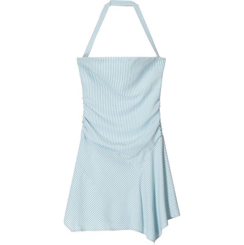 Bershka Šaty marine modrá / světlemodrá