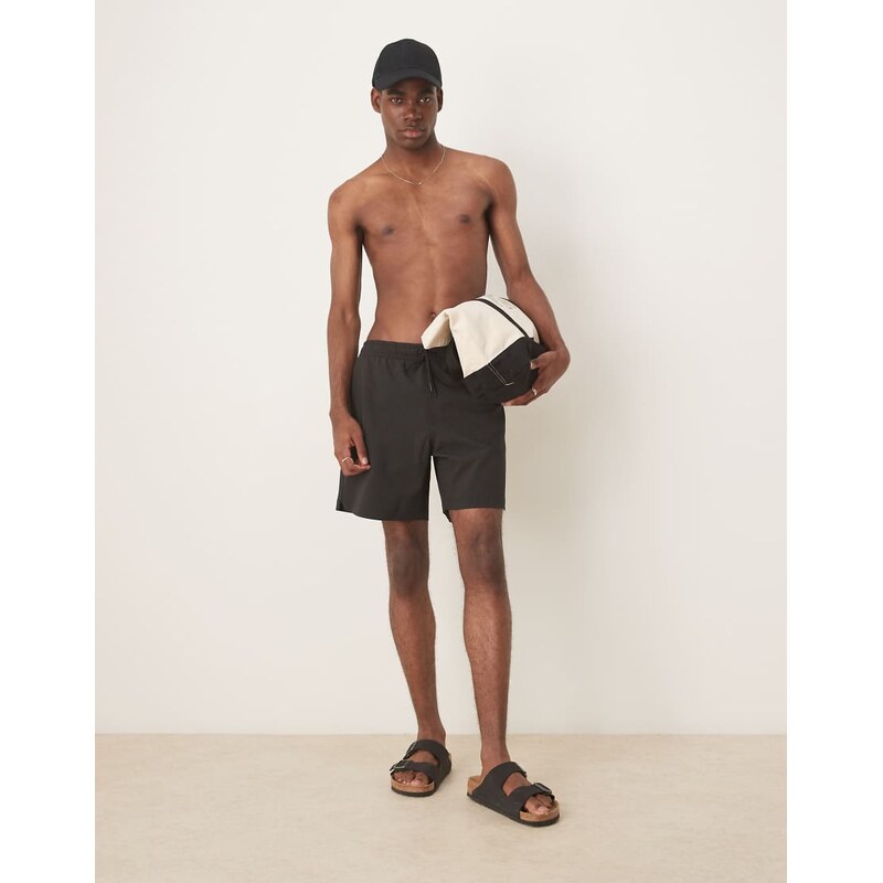 Abercrombie & Fitch swimwear 7 short in black 105833688