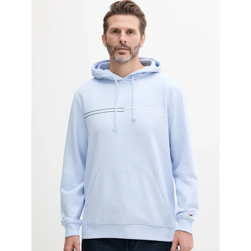 Tommy Jeans pánská světle modrá mikina