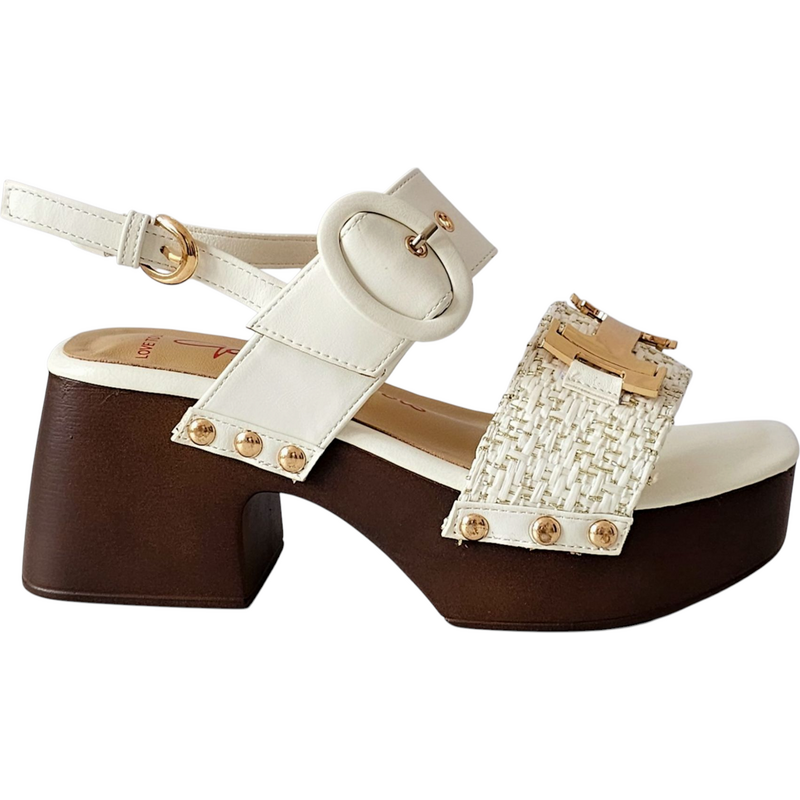 Bílé retro sandály Gai Mattiolo Bianco 105836349
