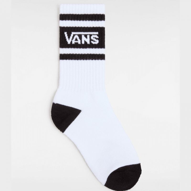 PONOŽKY VANS DROP V LOGO CREW S KIDS - bílá -