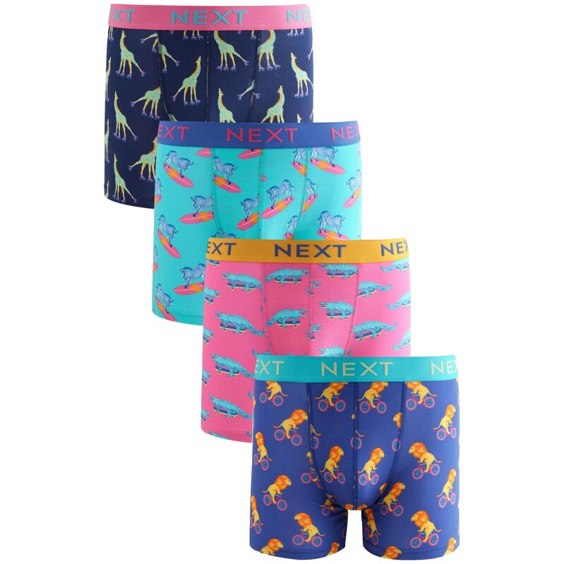 Next Boxerky námořnická modř / aqua modrá / tmavě modrá / pink
