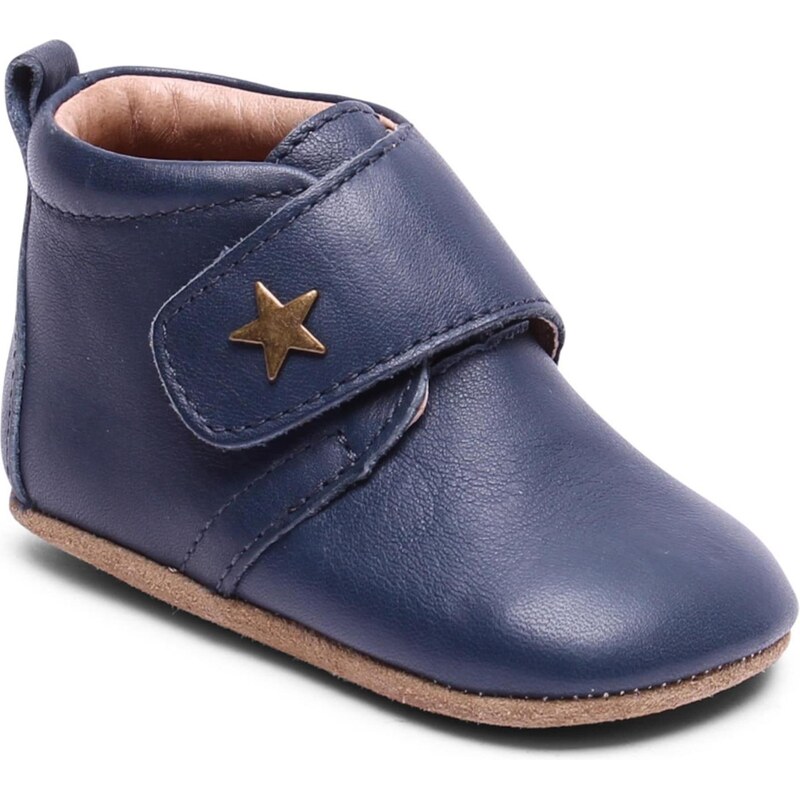 BISGAARD Pantofle bisgaard baby star navy modrá