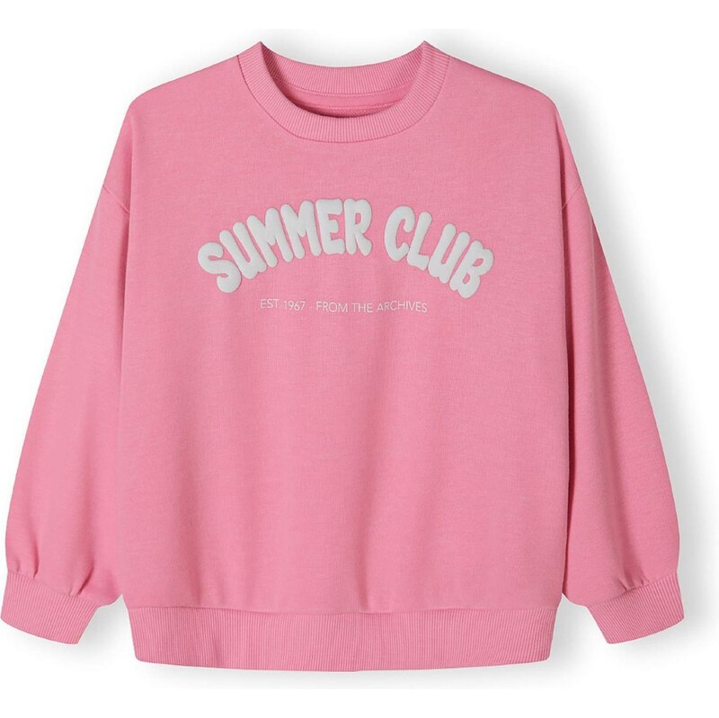 MINOTI Mikina pink / offwhite