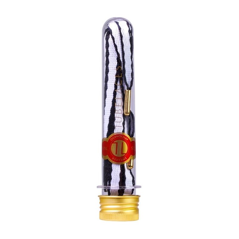 tkaničky TUBELACES - Gold Rope Hook Up Wht (WHT BLK)