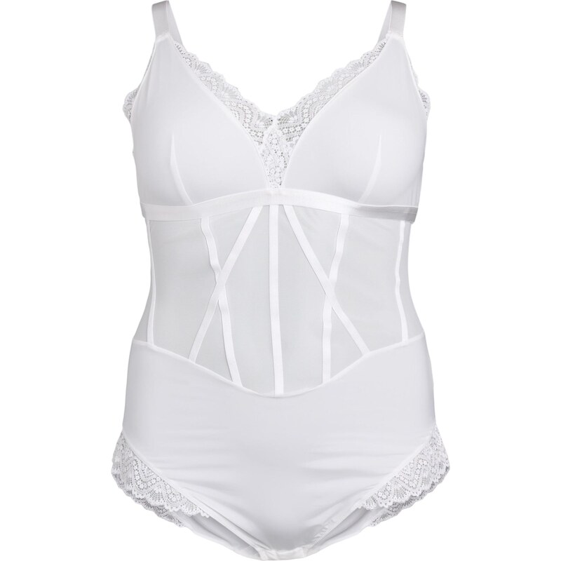 Devoted by Zizzi Body Lsara bílá 108762677