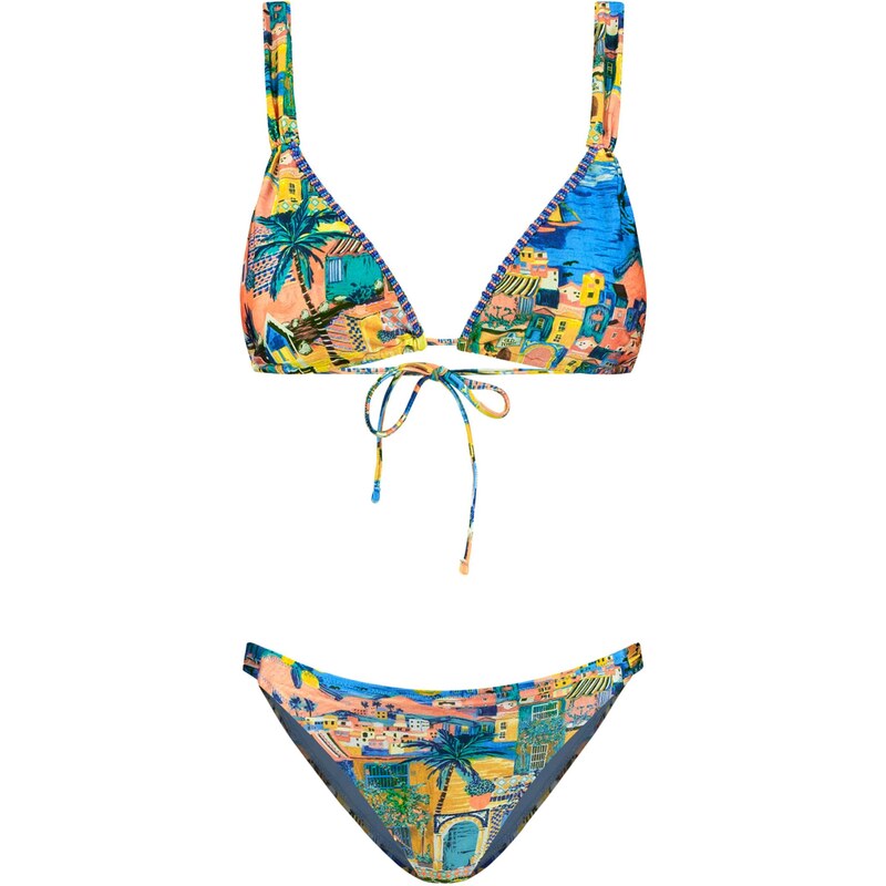 Shiwi Bikiny modrá / tmavě žlutá / zelená / korálová 108604329
