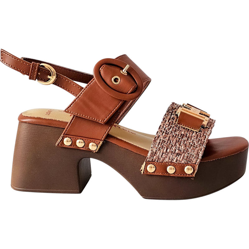 Hnědé retro sandály Gai Mattiolo Marrone 105839782