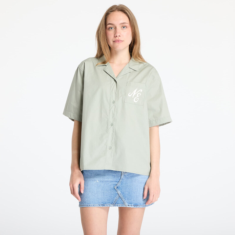 Košile New Era Revere Shirt Green M